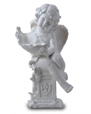 Садовая фигура-статуэтка Ангелочек с чашей